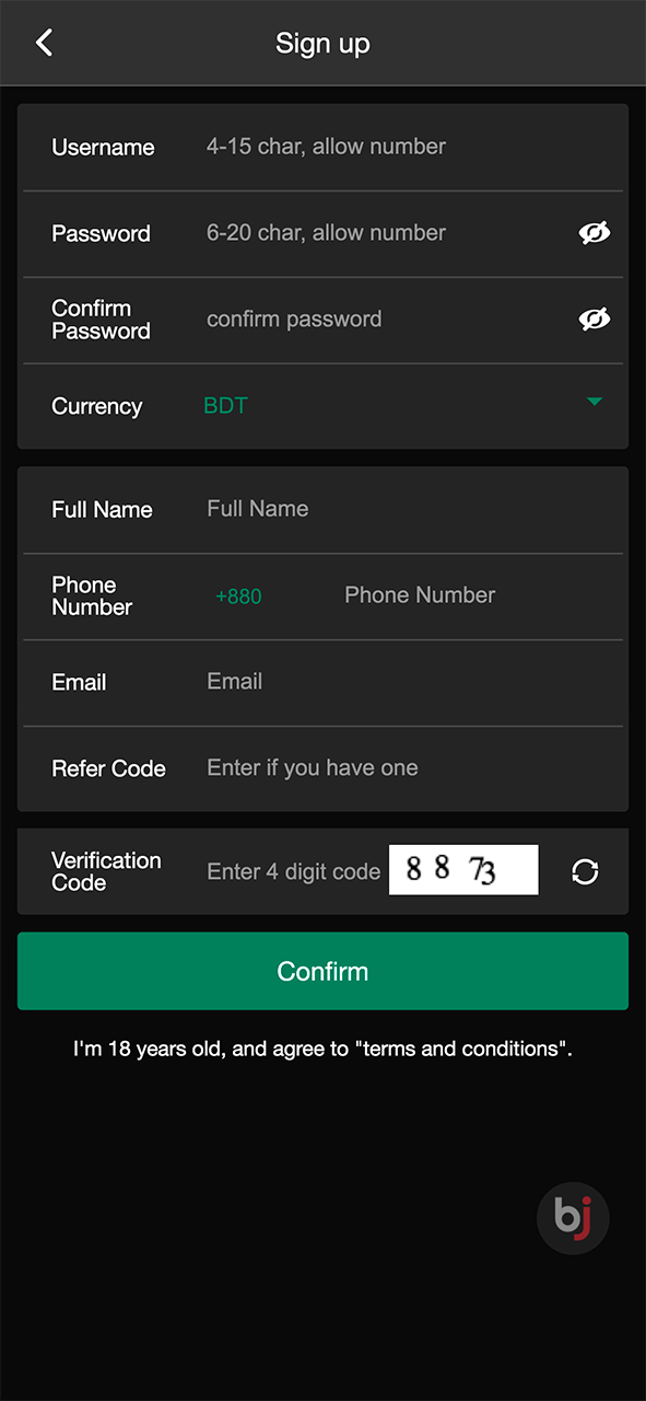 Baji 999 App Registration